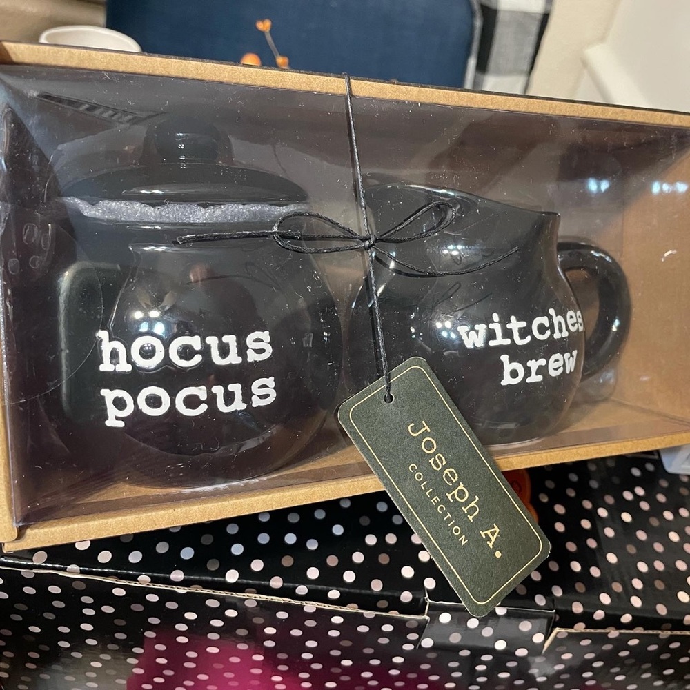Halloween Cream & Sugar Hocus Pocus